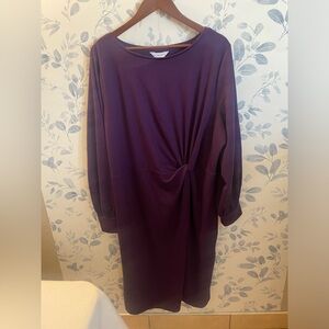 Liz Claiborne Women’s Long Sleeve Drees Purple 2X. New w tag.
